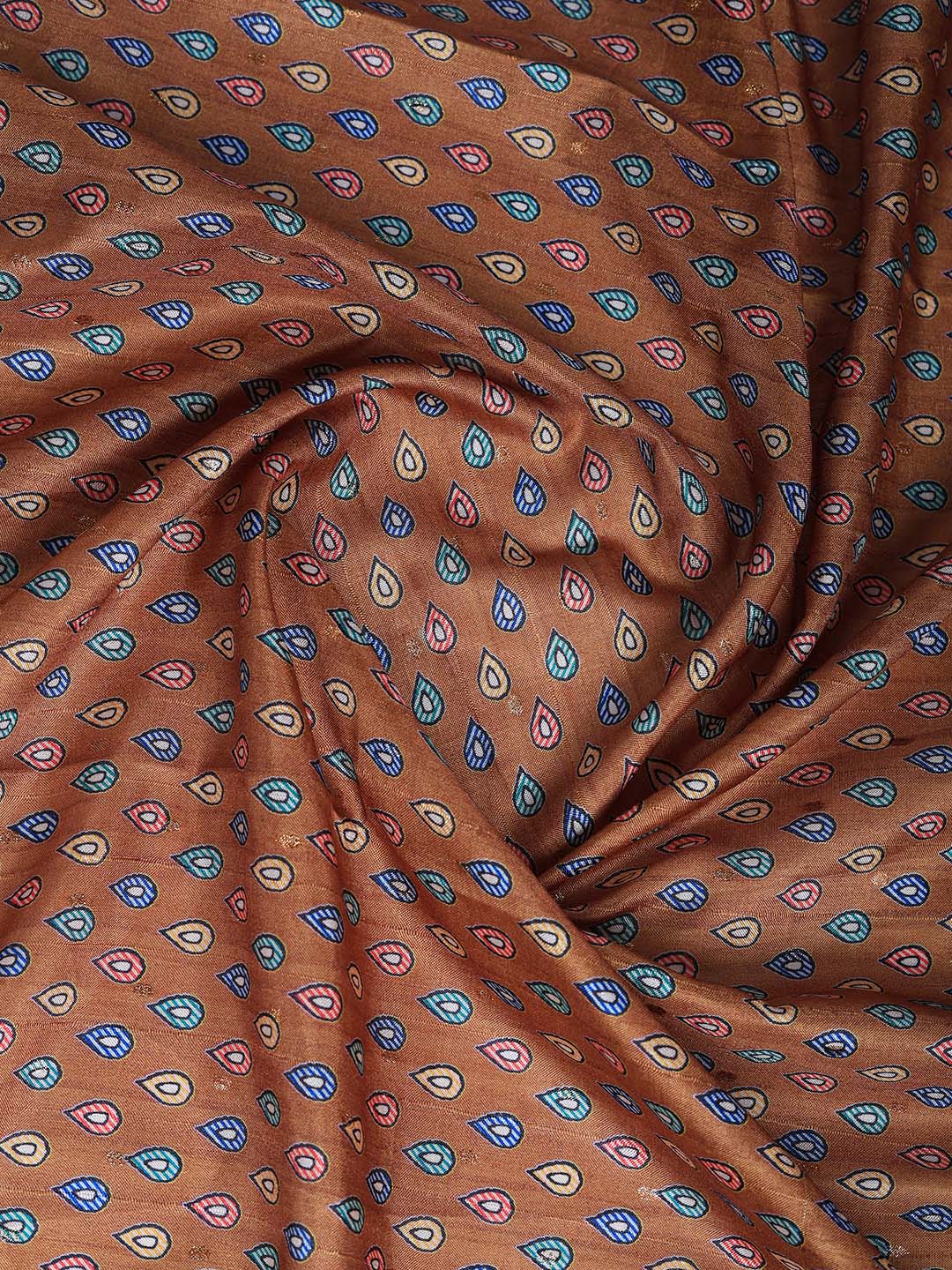 Printed Tussar Silk Saree