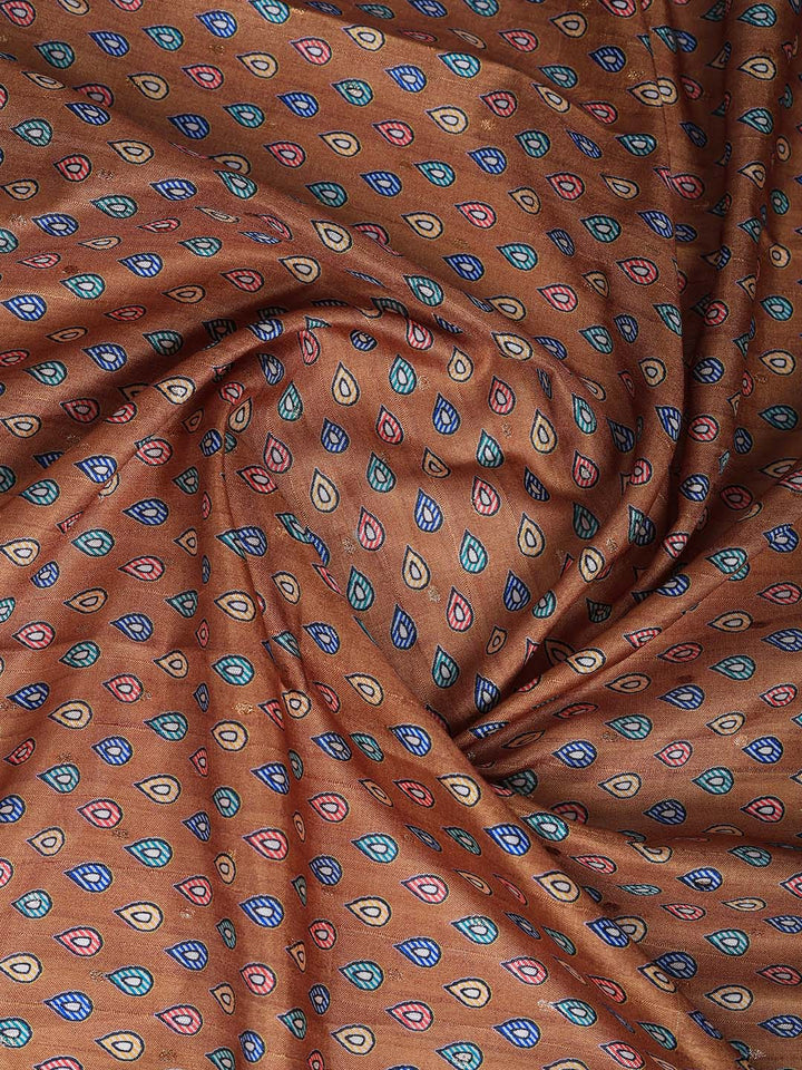 Printed Tussar Silk Saree