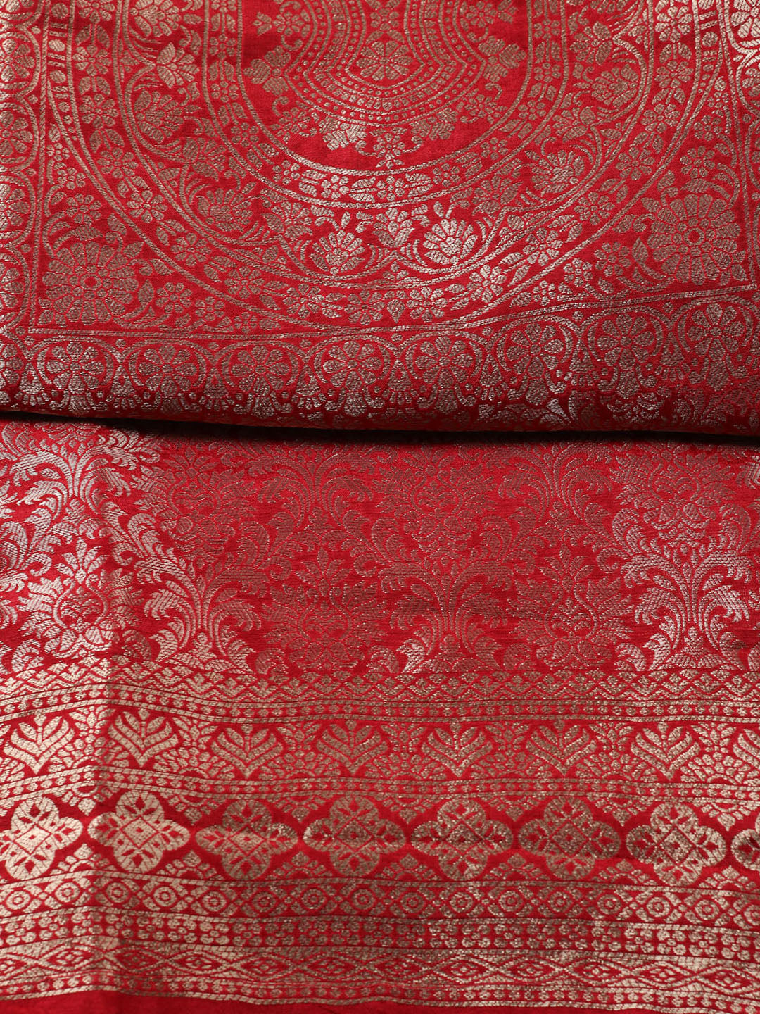 Embroidered Tissue Unstitched Suit With Pant &amp; Dupatta