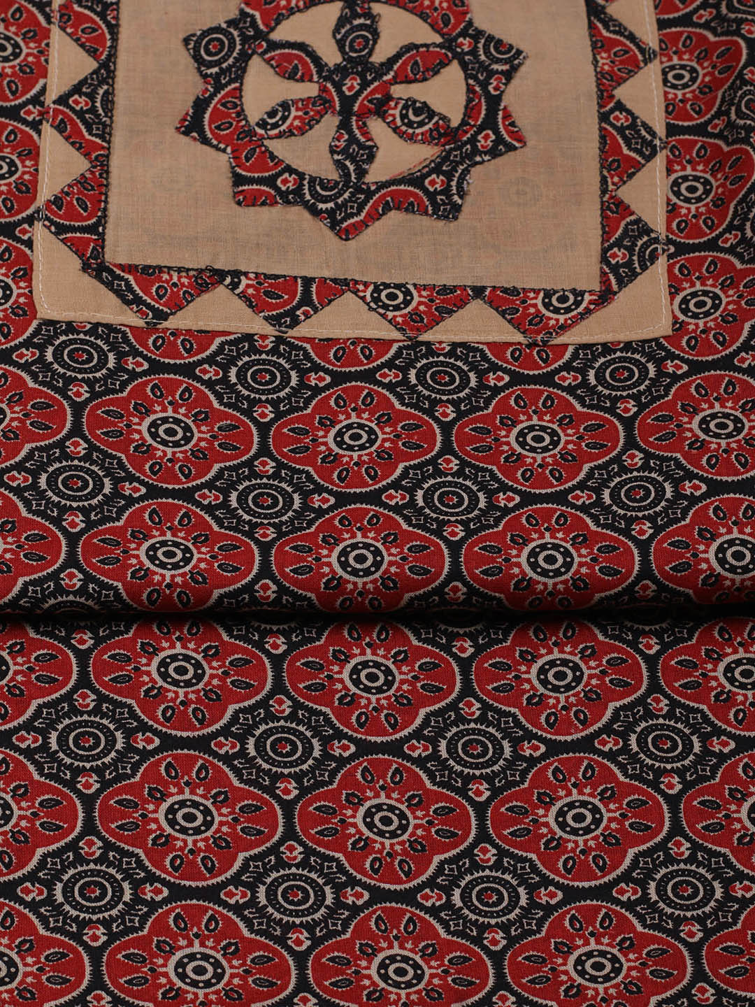 Printed Cotton Unstitched Suits Printed Suit With Pant &amp; Dupatta