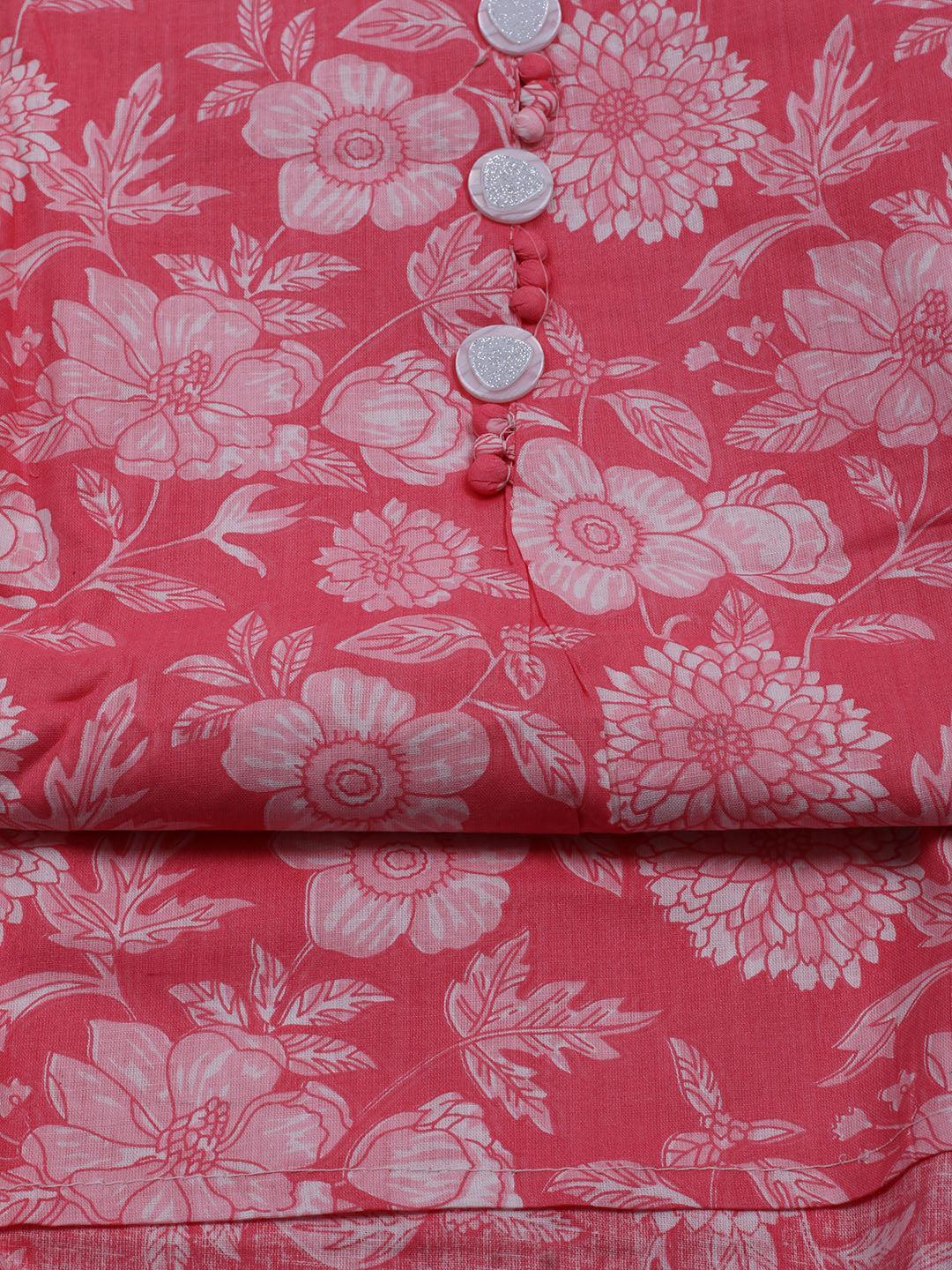 Printed Cotton Blend Unstitched Suit With Dupatta