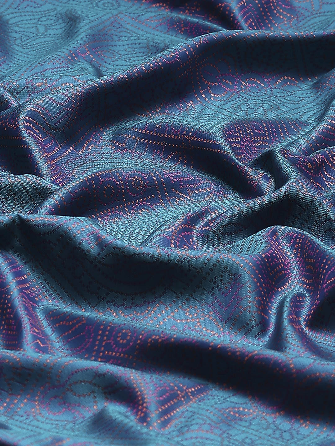 Woven Design Art Silk Lake Blue Saree