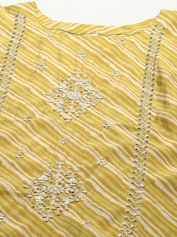 Embroidered Muslin Kurta