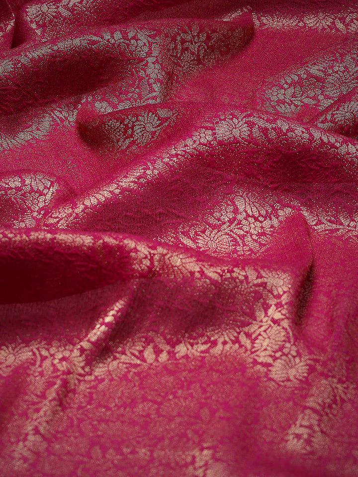 Plain Crepe Saree