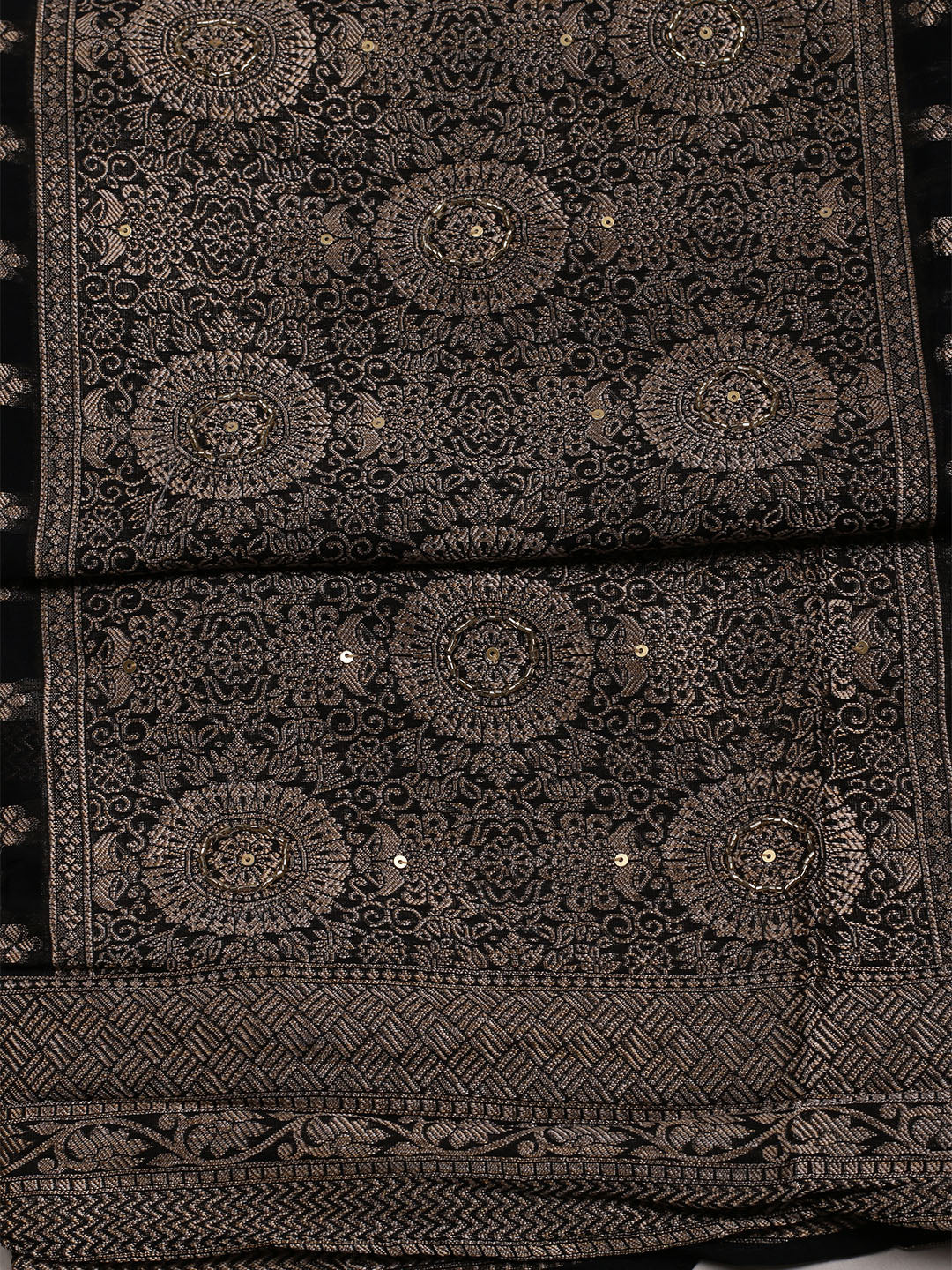 Woven Chanderi Unstitched Suit With Dupatta