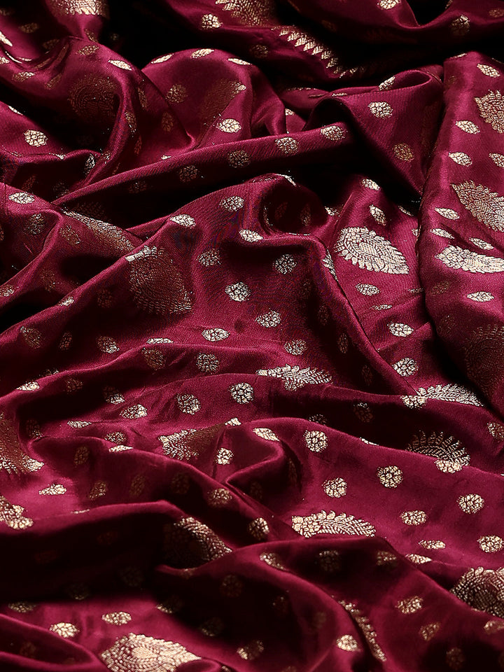 Woven Design Satin Saree