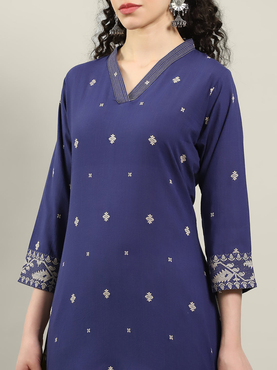 Printed Cotton Blend Kurta