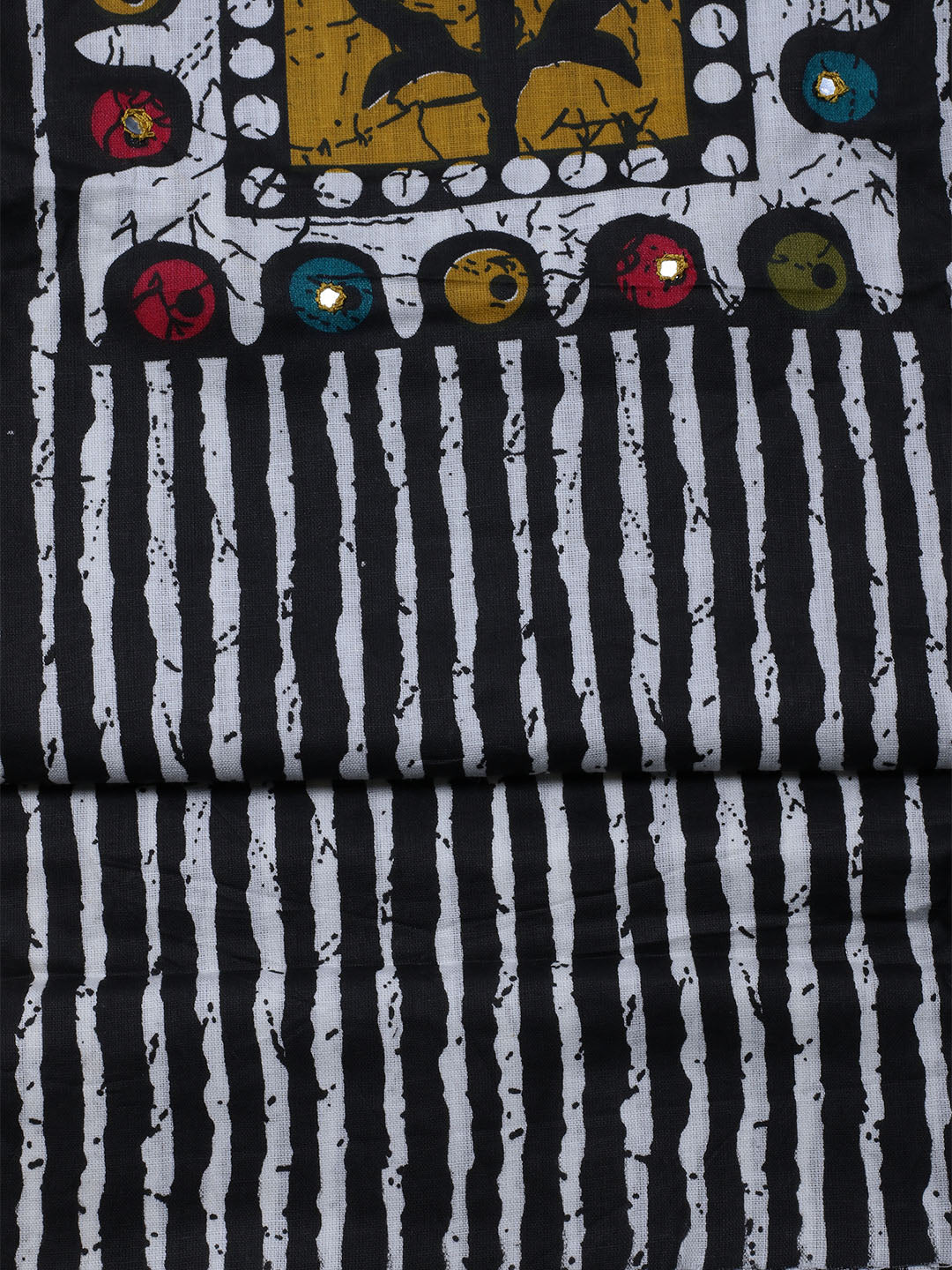 Printed Cotton Blend Unstitched Suit With Dupatta