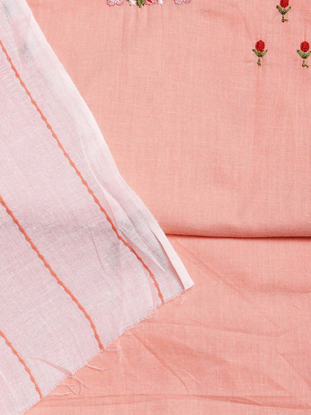 Printed Cotton Blend Unstitched Suit With Dupatta