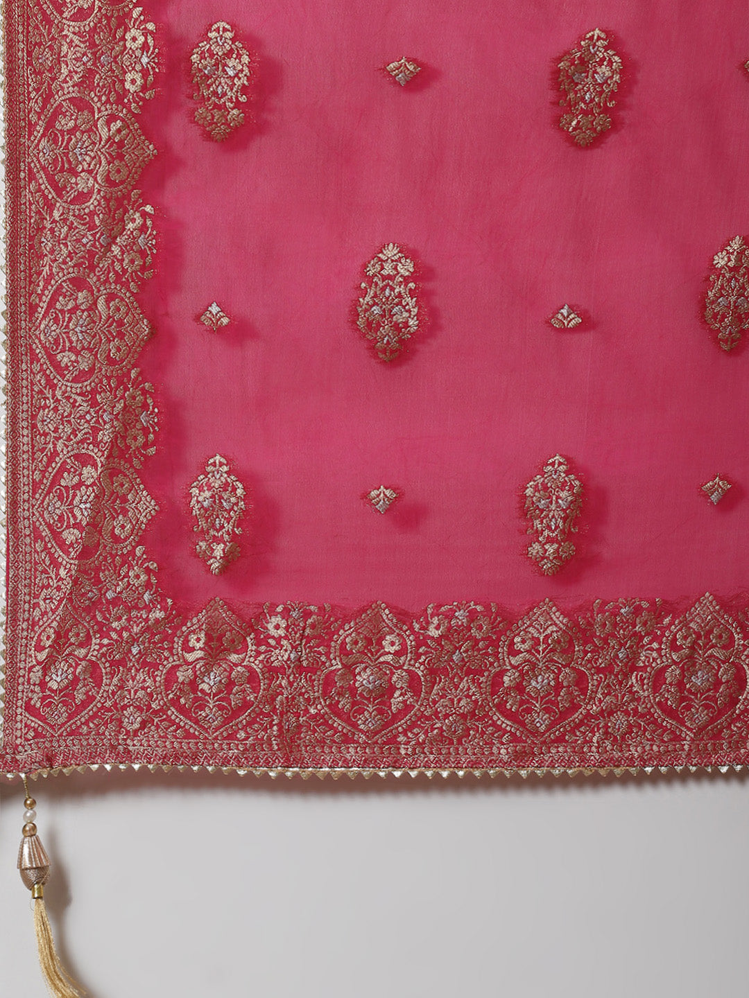 Woven Organza Unstitched Suit Piece With Dupatta