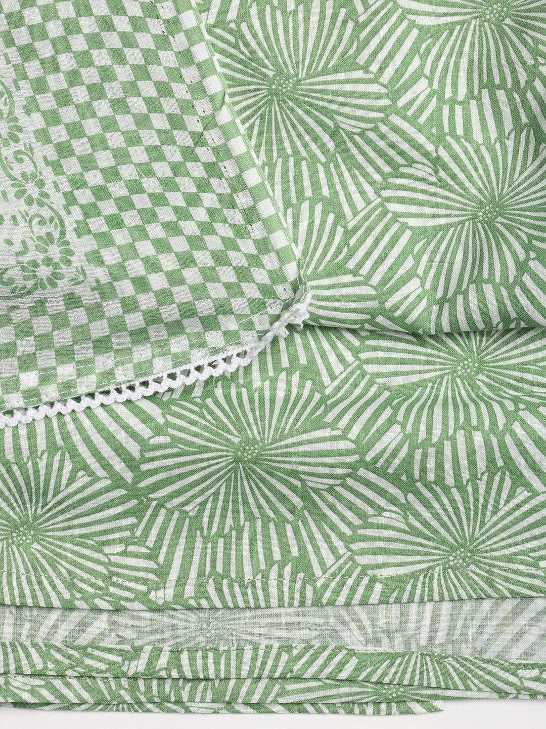 Printed Cotton Blend Unstitched Suit With Dupatta