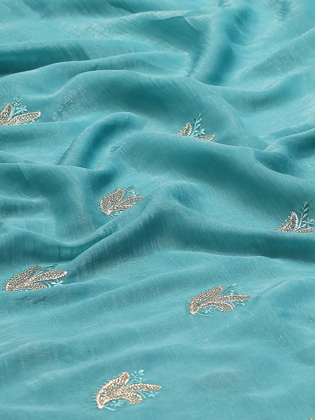 Embroidered Chiffon Saree