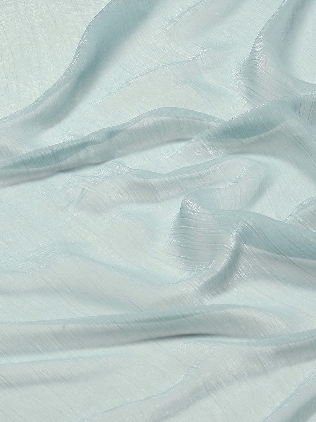 Swarovski Border Art-Chiffon Plain Saree