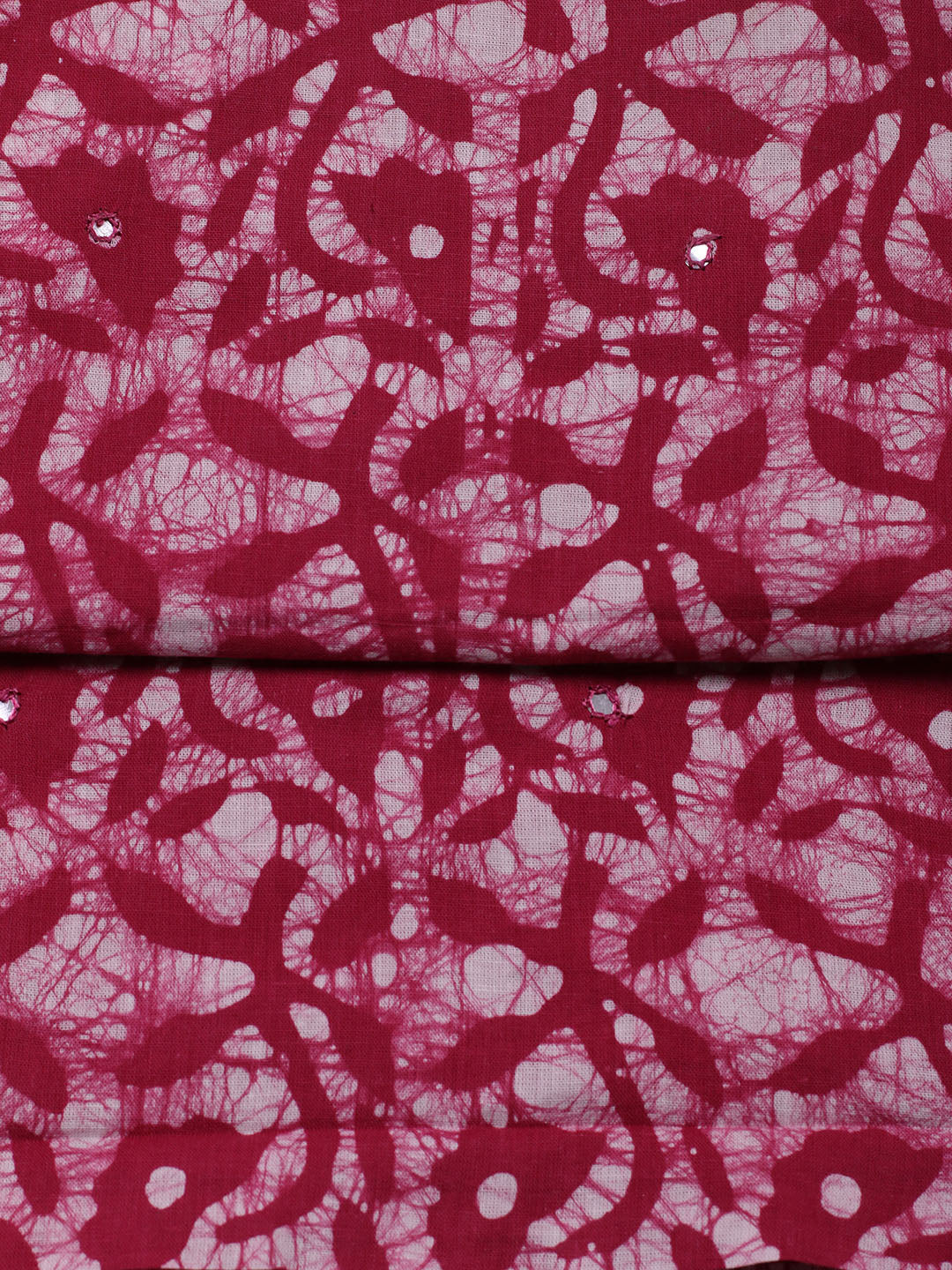 Printed Cotton Blend Unstitched Suit With Pant &amp; Dupatta