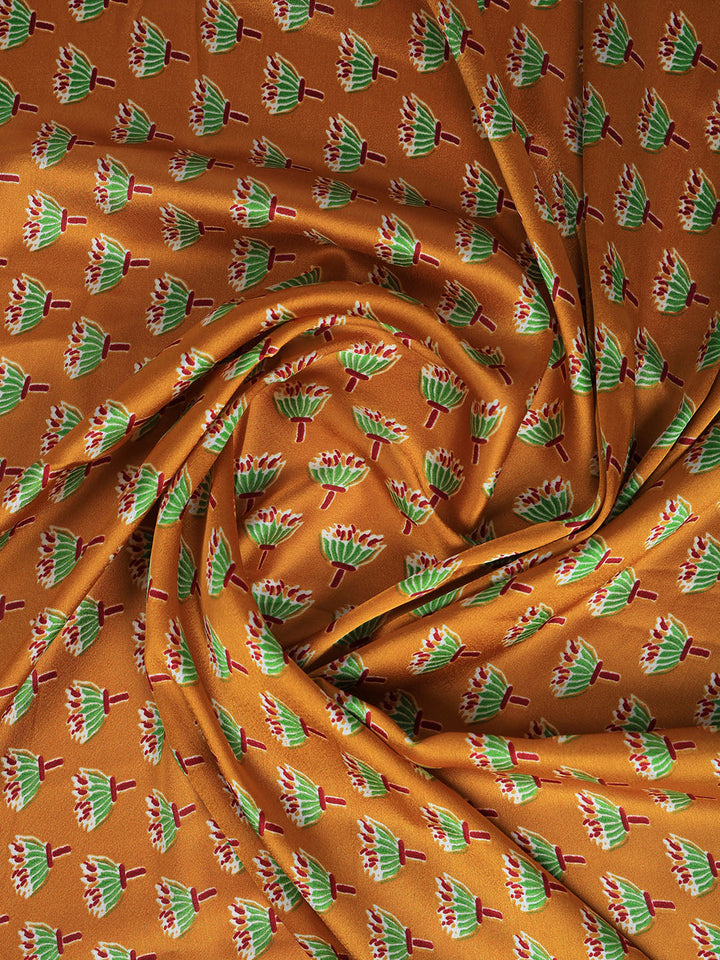 Printed Satin Saree