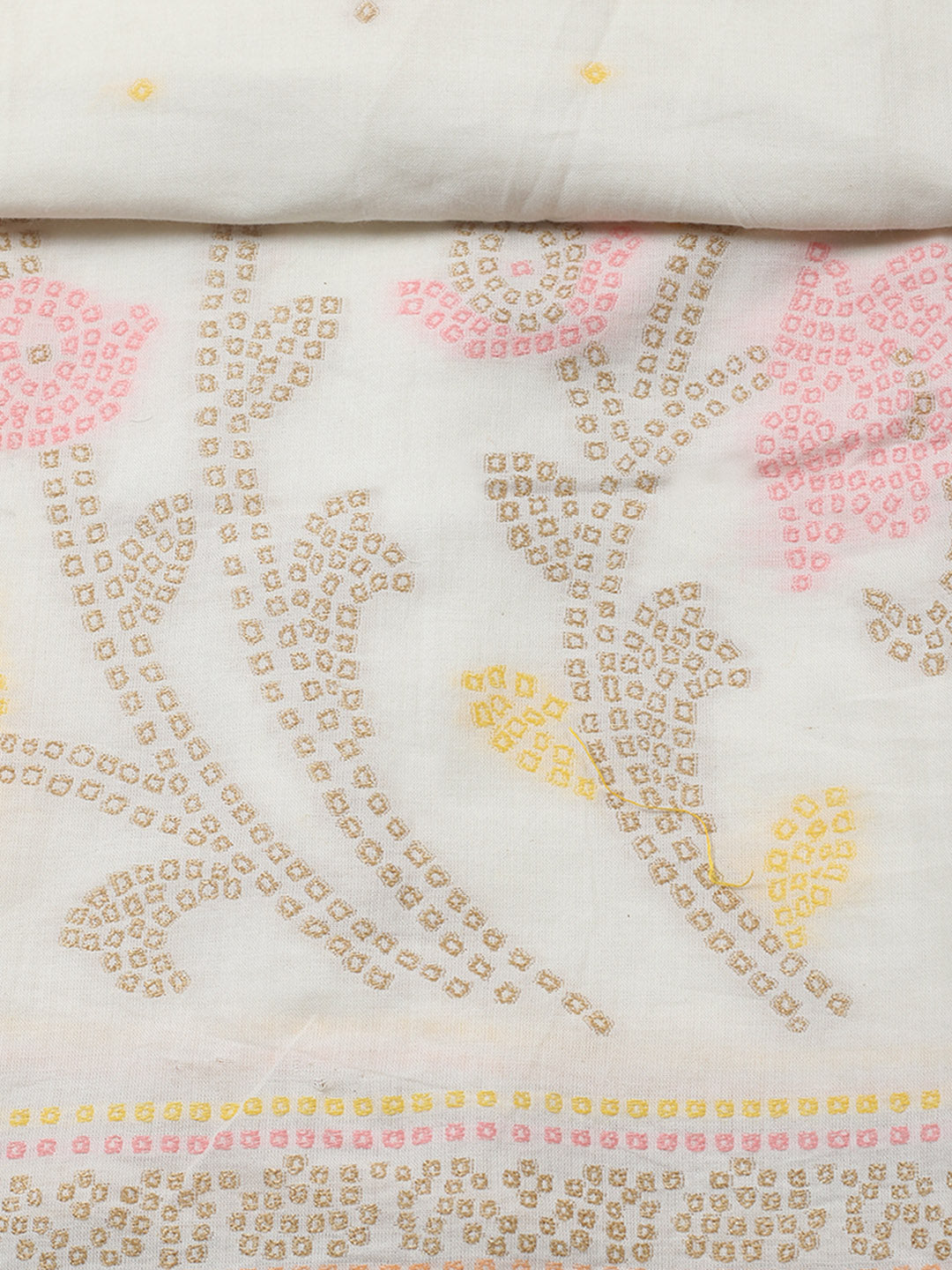 Woven Design Cotton Blend Unstitched Suit With Pant &amp; Dupatta