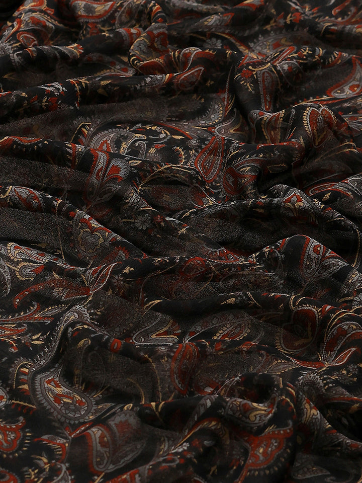 Floral Printed Georgette Saree