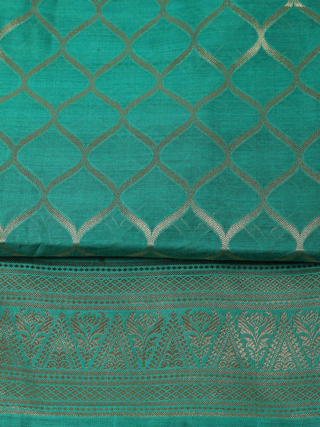 Woven Design Chanderi Unstitched Suit With Pant &amp; Dupatta