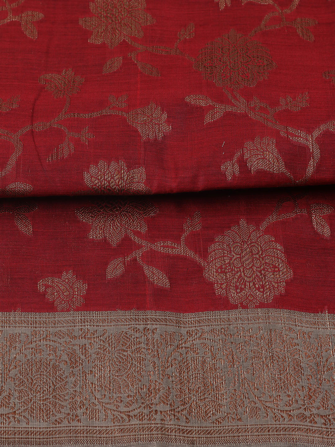 Woven Chanderi Unstitched Suit With Dupatta