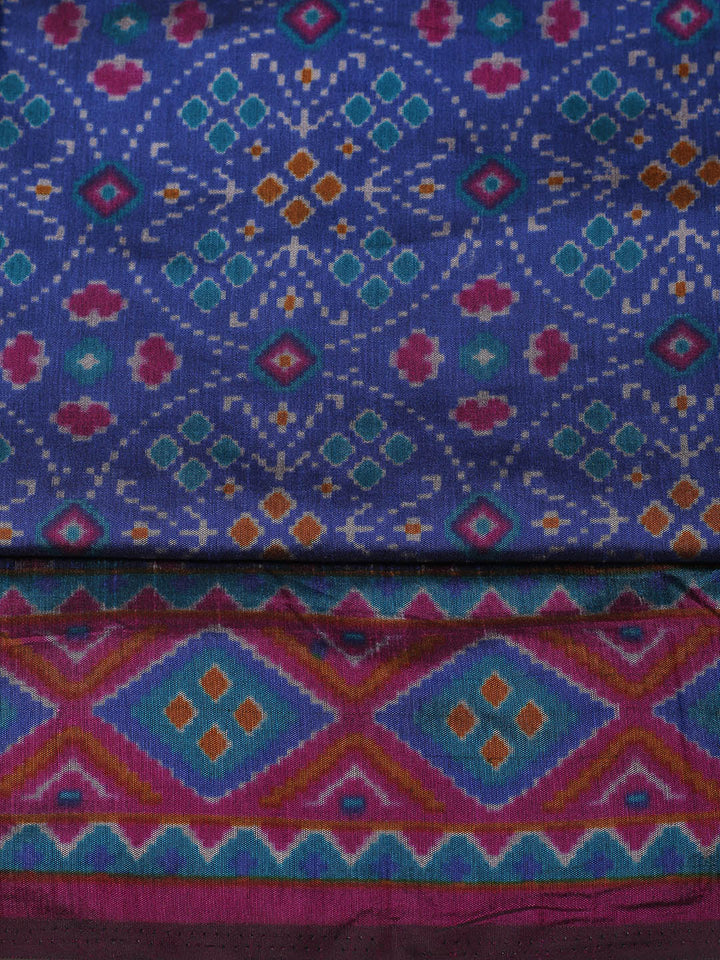 Woven Design Art Silk Unstitched Suit With Pant Dupatta