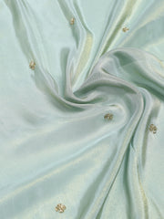 Stone Embroidery Tissue Saree