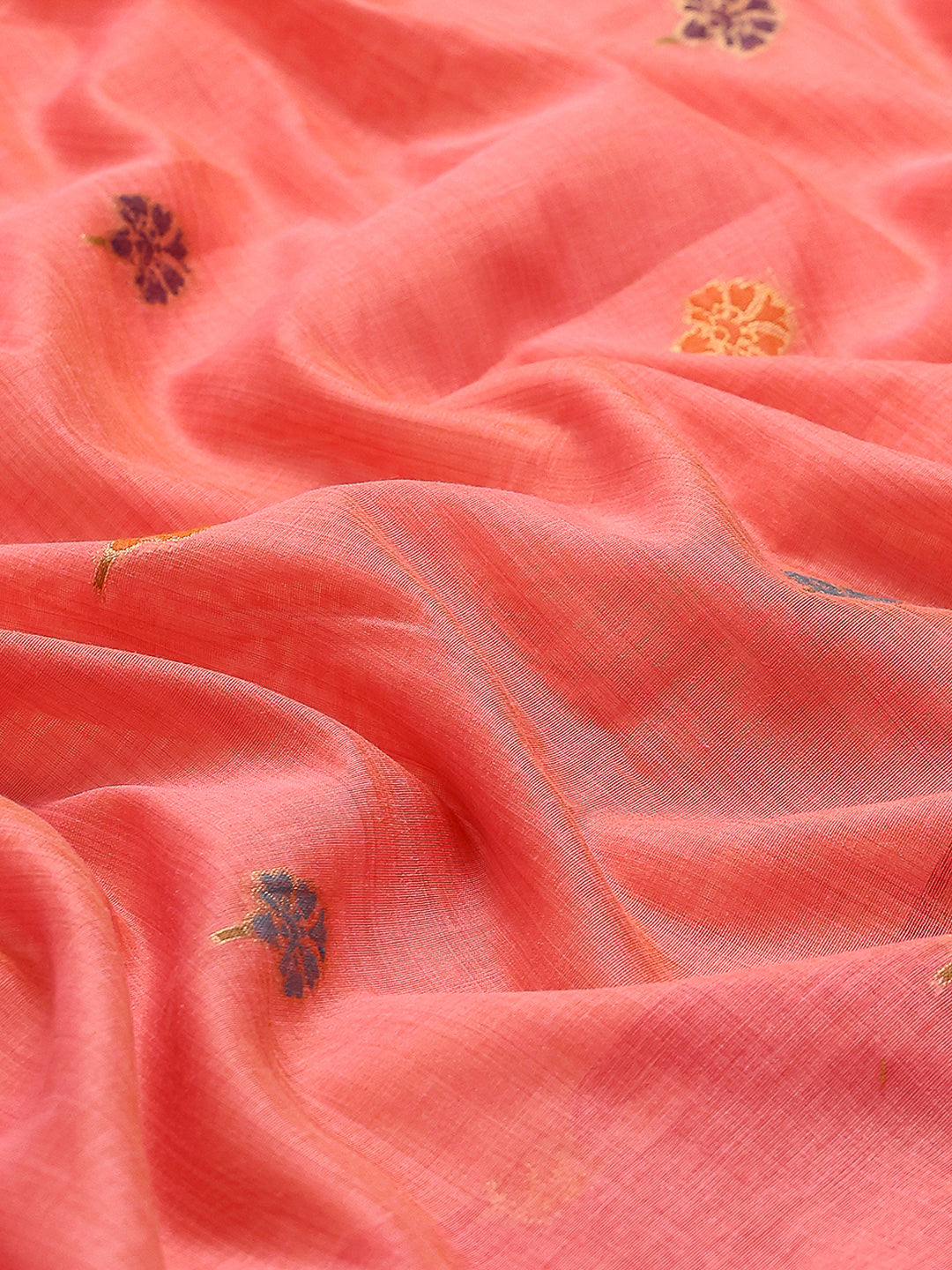 Embroidered Cotton Blend Saree