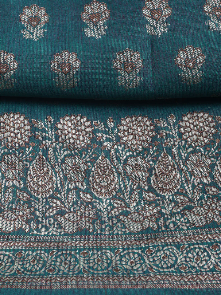 Banarasi Chanderi Unstitched Suit With Dupatta