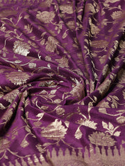 Zari Jaal Woven Crepe Saree