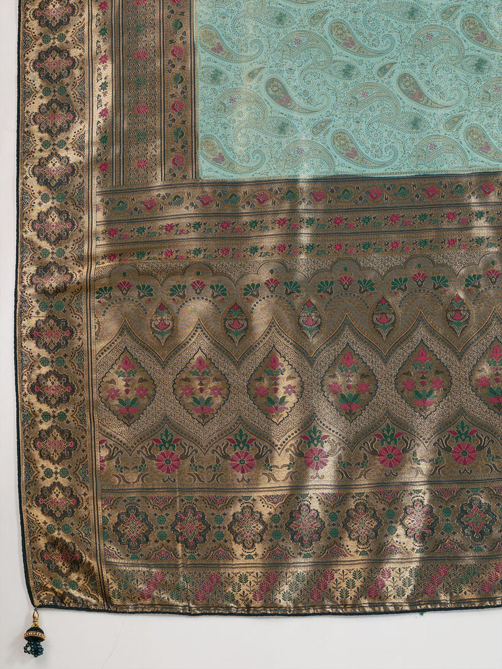 Woven Design Meenakari Kanjivaram Silk Saree