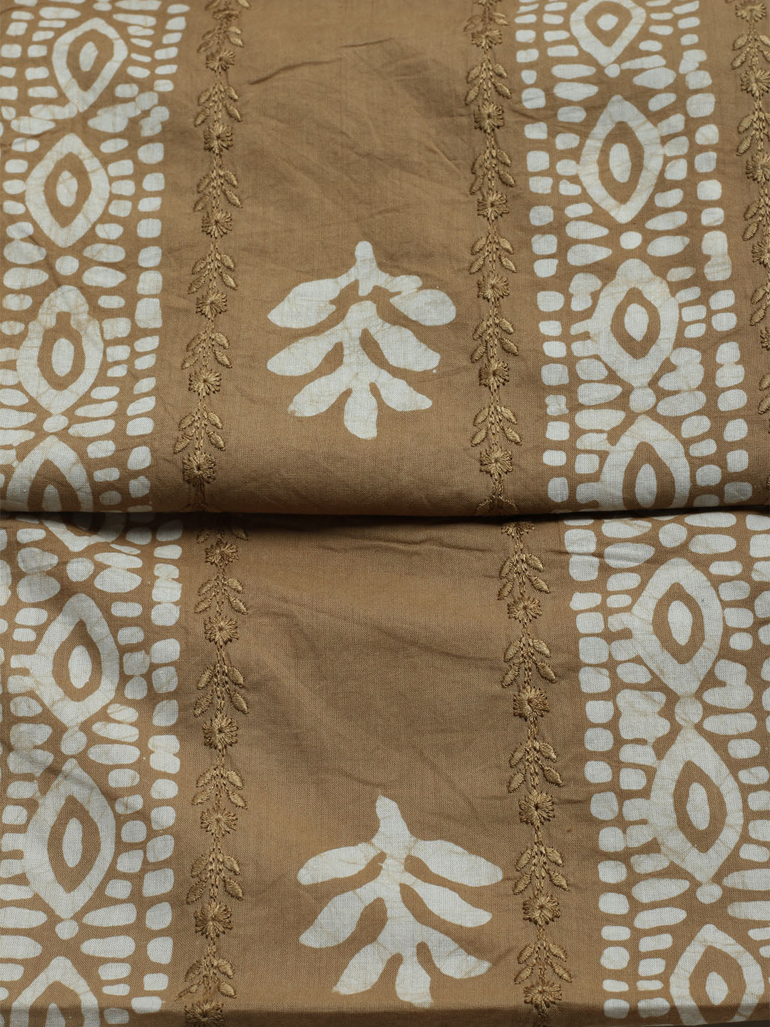 Printed Cotton Blend Unstitched Kurta With Pant &amp; Dupatta