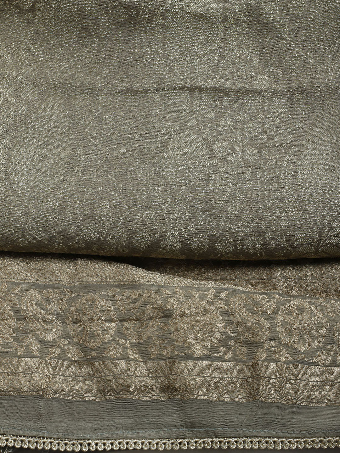 Woven Design Chanderi Unstitched Suit With Dupatta
