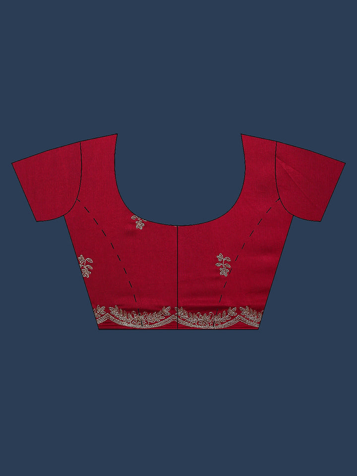 Stone Embroidery Chinnon Saree
