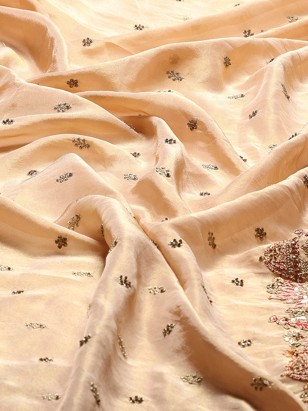 Zari Jaal &amp; Sequin Embroidered Banarasi Saree