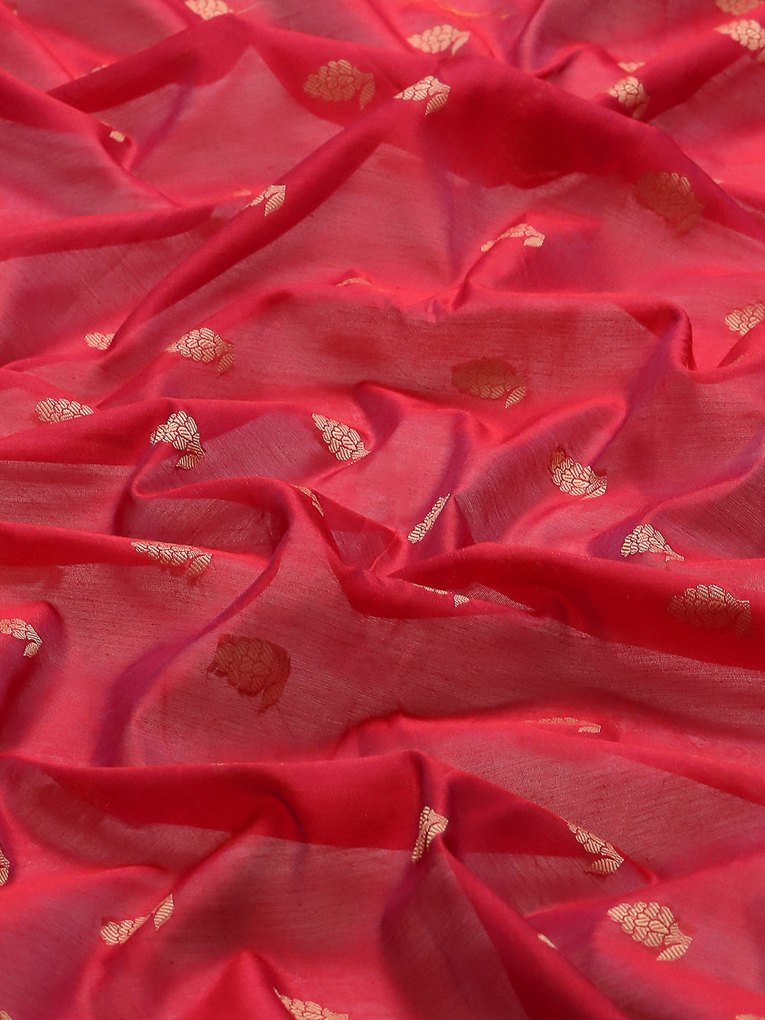 Resham Embroidered Cotton Blend Woven Saree