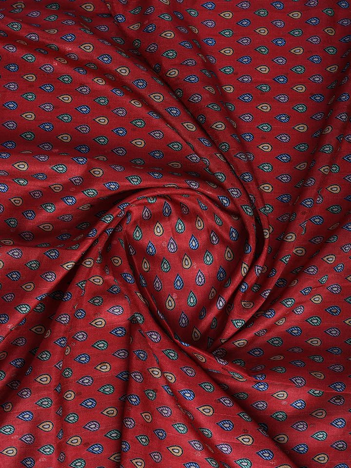 Printed Tussar Silk Saree