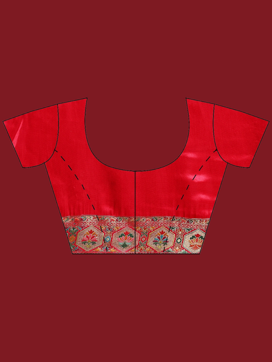 Woven Design Satin Saree