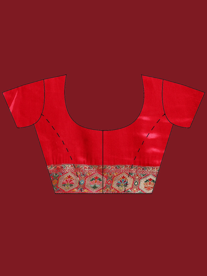 Woven Design Satin Saree