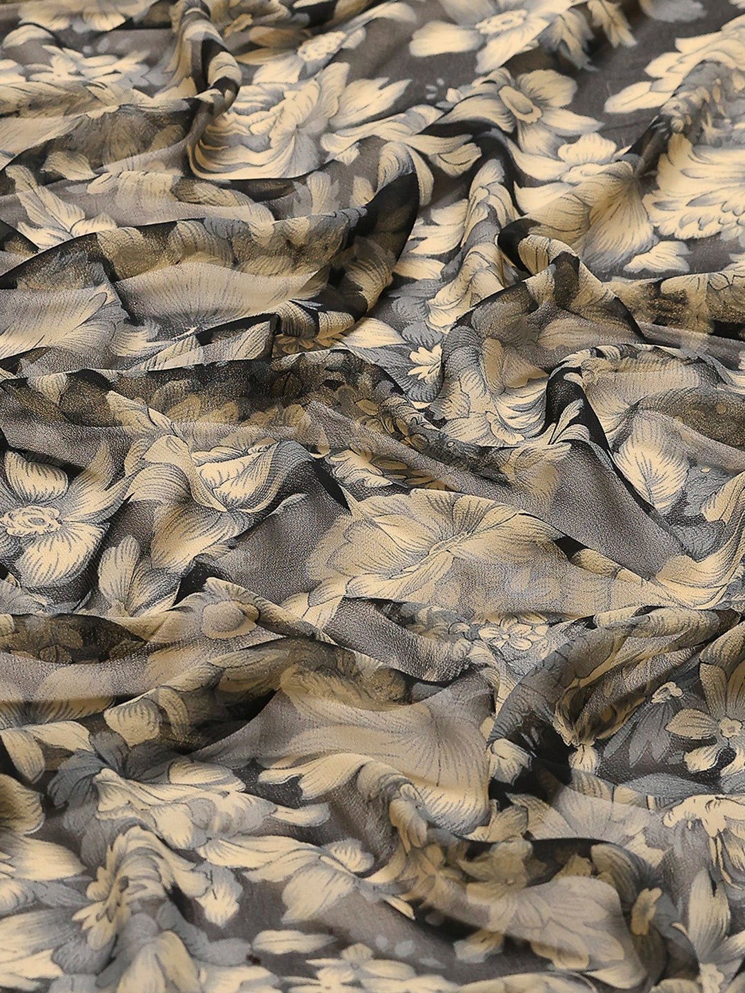 Floral Printed Georgette Saree