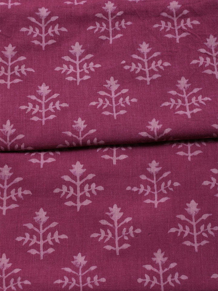 Printed Cotton Blend Unstitched Kurta With Pant &amp; Dupatta