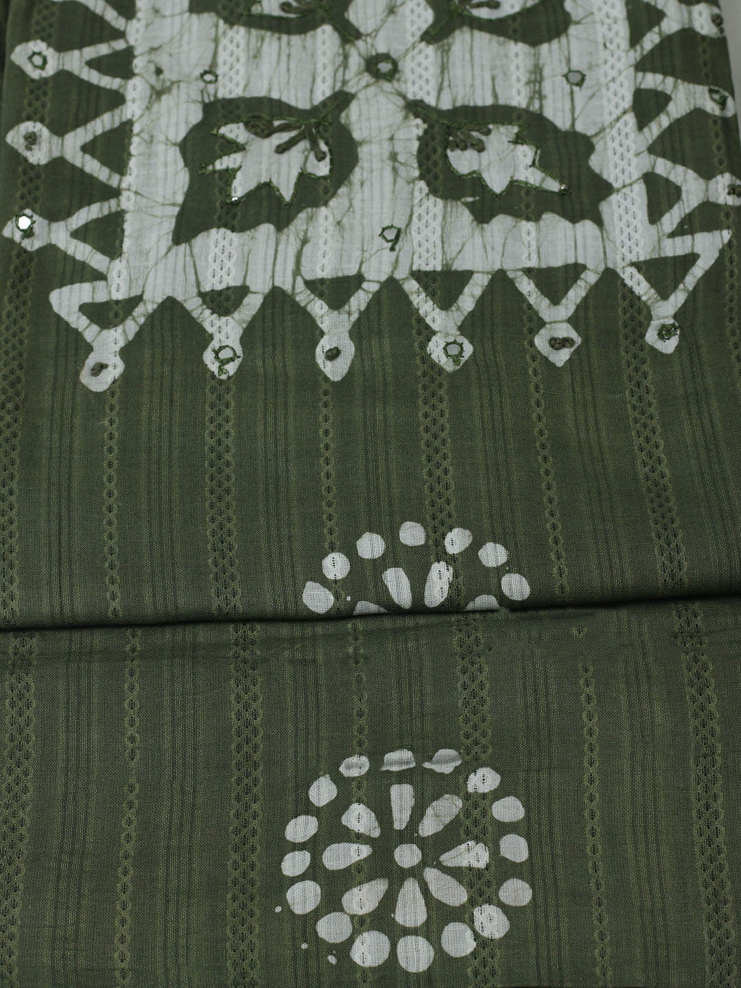 Printed Cotton Unstitched Suit With Pant &amp; Dupatta