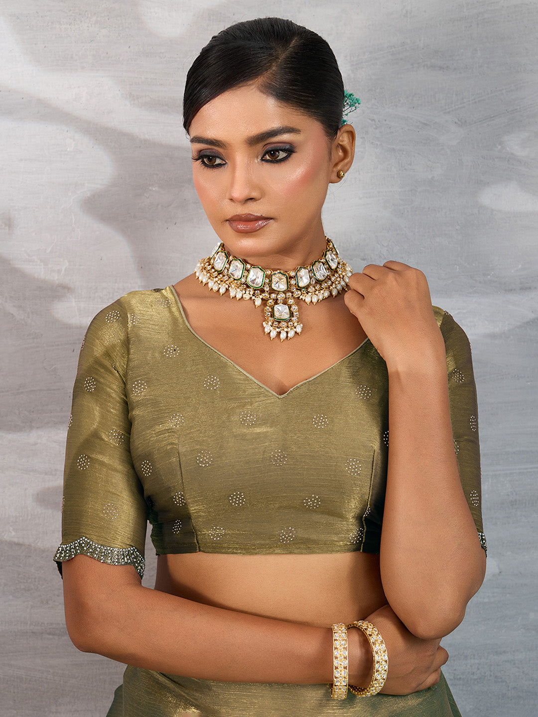 Woven Border Tissue Saree