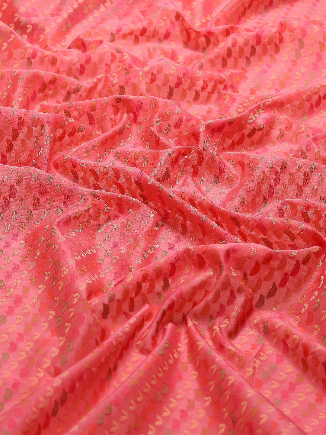 Resham Embroidered Cotton Blend Woven Saree