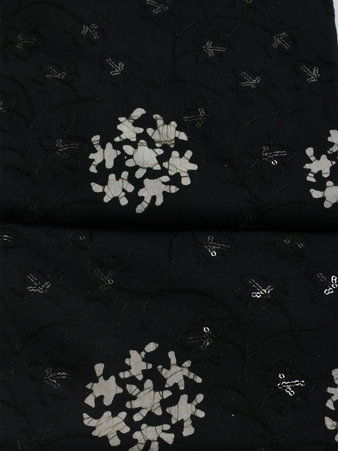 Printed Cotton Blend Unstitched Kurta With Pant &amp; Dupatta