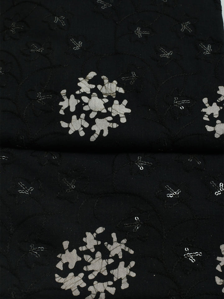 Printed Cotton Blend Unstitched Kurta With Pant &amp; Dupatta