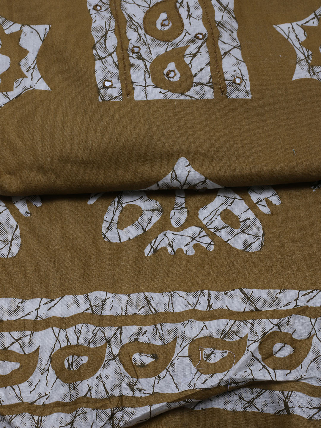Printed Cotton Blend Unstitched Suit With Dupatta