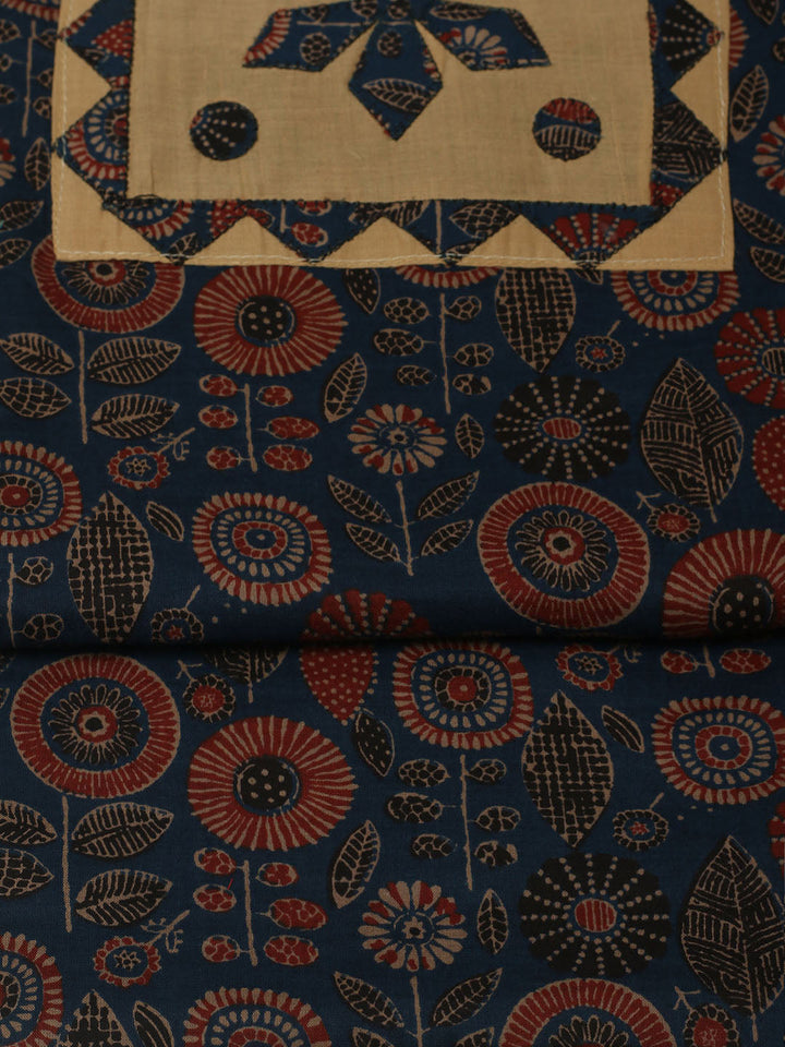 Printed Cotton Unstitched Suits Printed Suit With Pant &amp; Dupatta