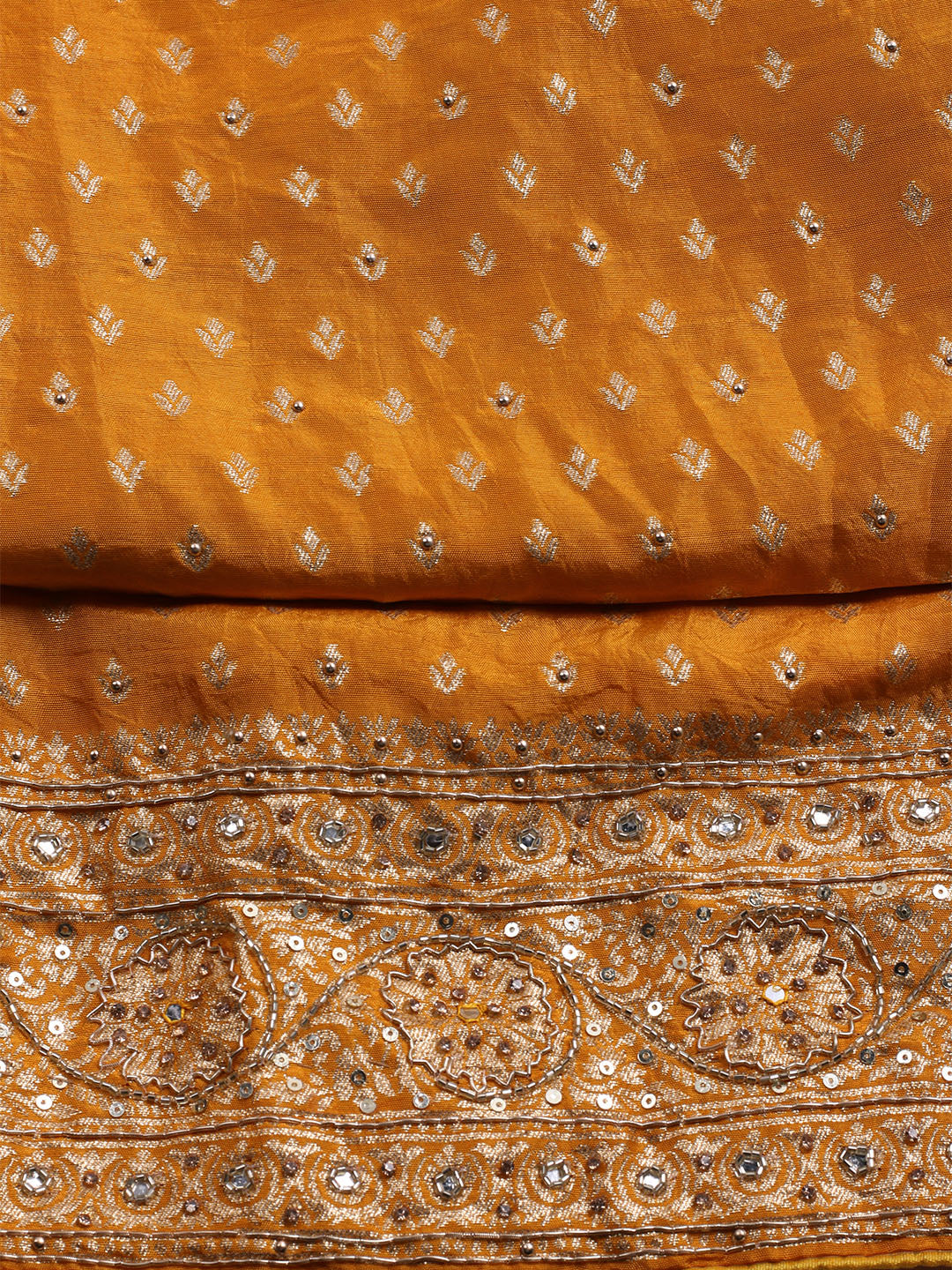 Banarasi Art Silk Unstitched Suit With Dupatta