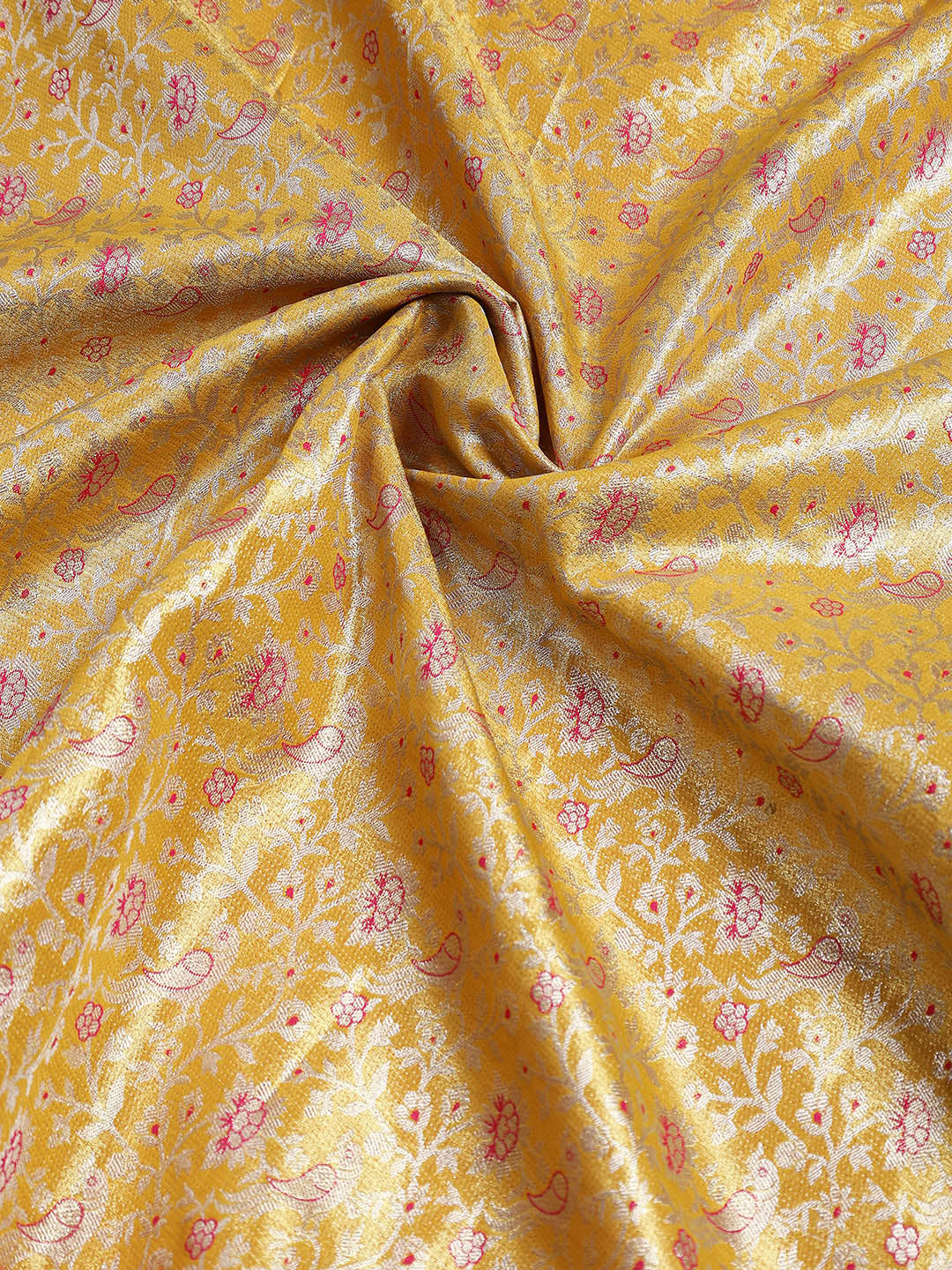Woven Brodcade Zari Jaal Art Silk Saree