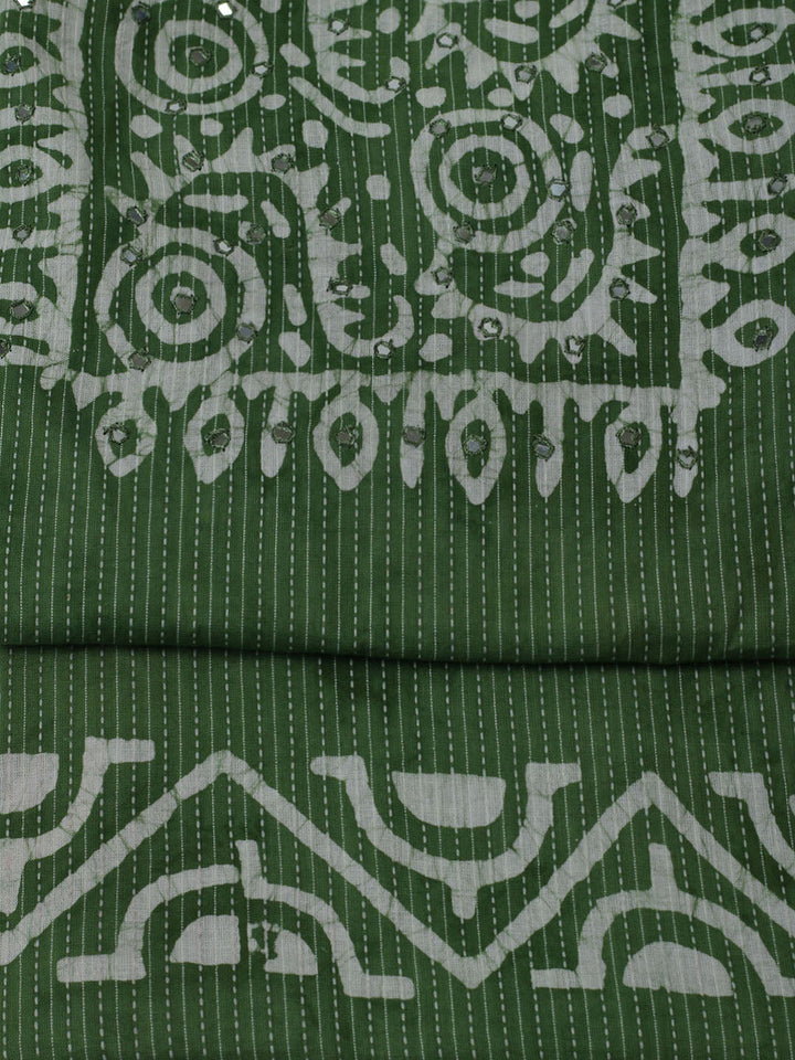 Printed Cotton Unstitched Kurta With Pant &amp; Dupatta