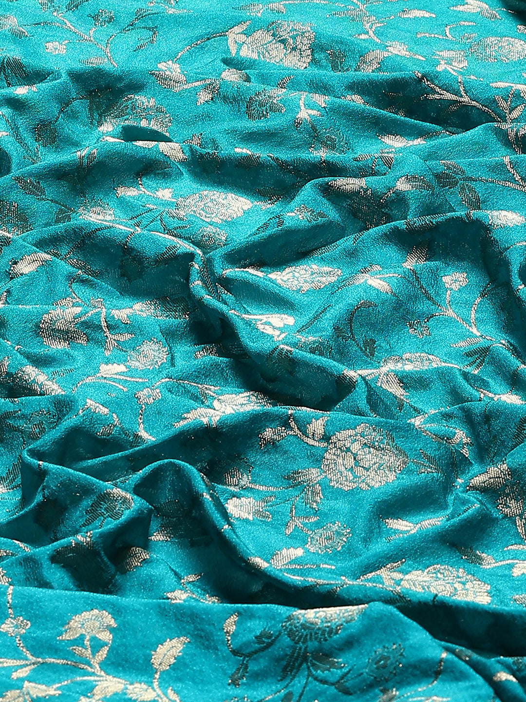 Plain Crepe Saree